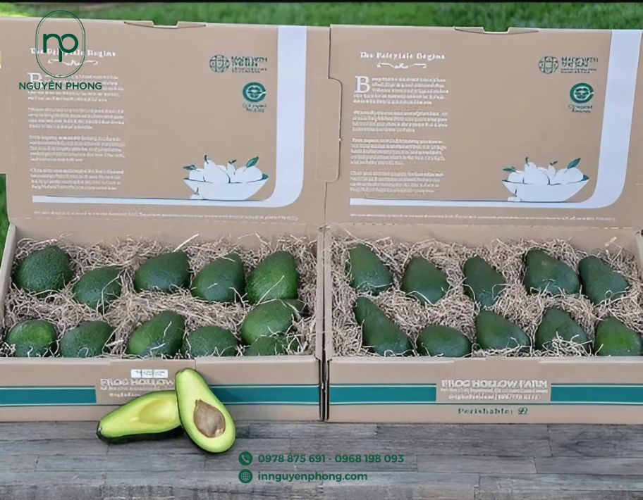 Mẫu thùng carton đựng bơ dạng nắp gài 